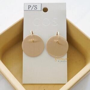COS Metal Disc Stud Earrings